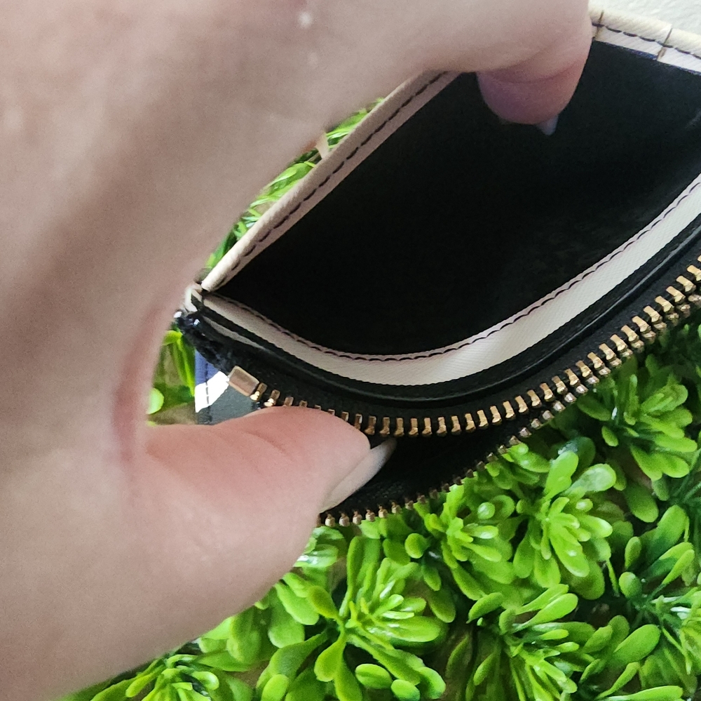 Kate Spade  Striped Card Case Keychain - Picture 9 of 9